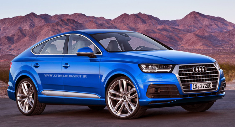  Audi Q8 Coupe SUV Imagined with Design Cues from All-New Q7