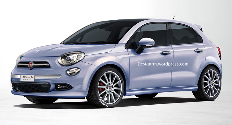  Fiat 500 Plus Imagined as a Punto Replacement