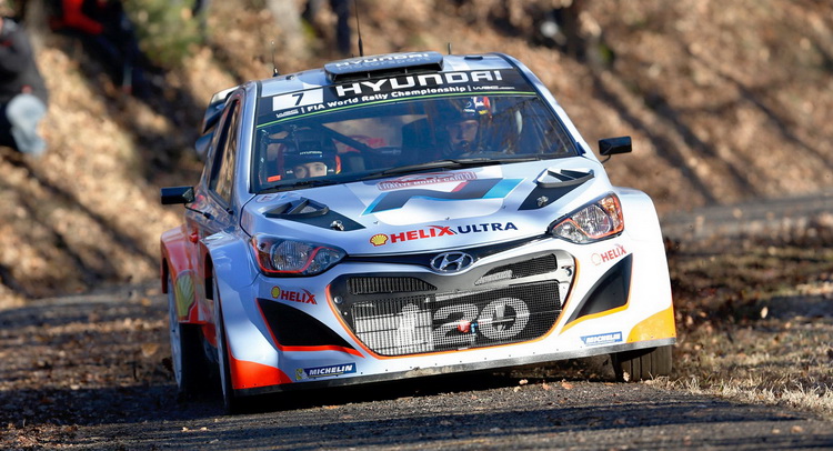  Hyundai Tests Improved i20 WRC for 2015 Season in Monte Carlo and Sweden