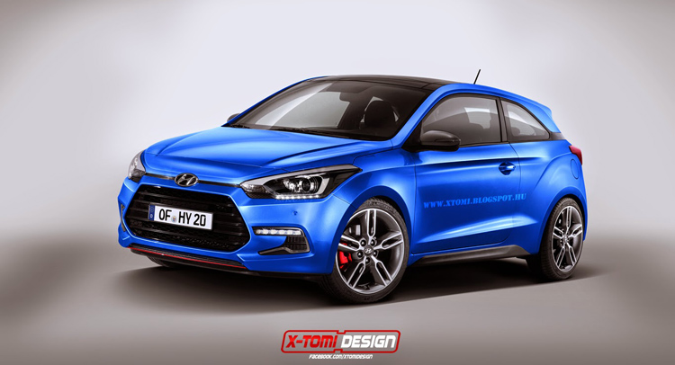  Hyundai i20 Coupe Takes a Turn for the…Turbo via Rendering