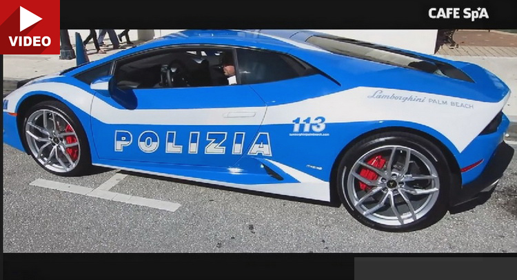  Palm Beach Dealer Wraps Lamborghini Huracan in Italian Cop Livery