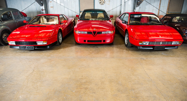 Three Extremely Low Mileage Italian Supercars Auctioned Off