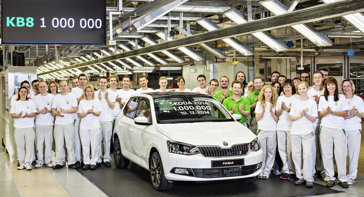  Skoda Produces One Million Vehicles in a Year for the First Time