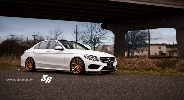  SR Auto Group Mercedes C300 is Rich in Gold