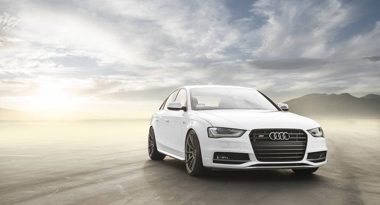 Audi S4 Shows Off Vorsteiner Carbon Graphite Wheels