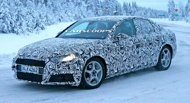  Spied: New 2016 Audi A4 Sedan will be Lighter and Packed with Tech