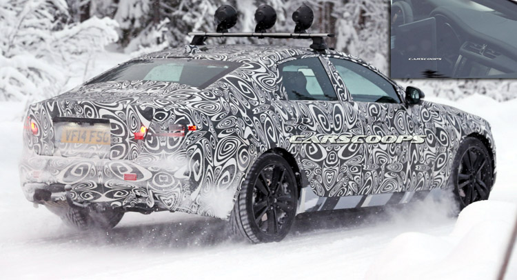  Spied: Jaguar’s All-New 2016 XF Prepares for NY Auto Show Debut