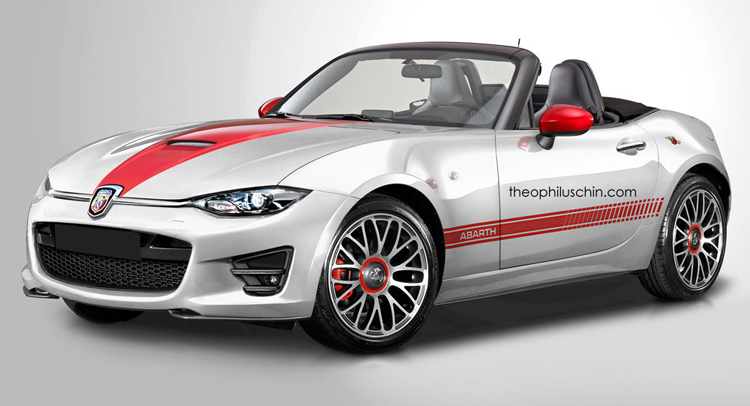  2016 Mazda MX-5 Disguises into Abarth Roadster but Fools No One