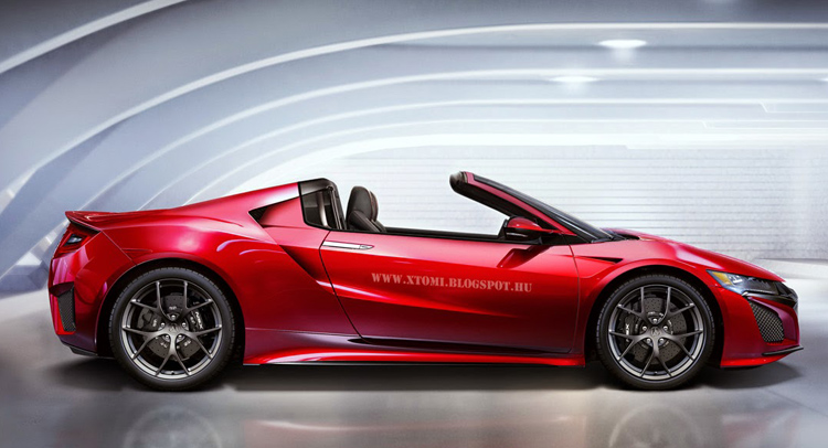  Acura NSX Loses Top, Becomes a Targa in PhotoShop