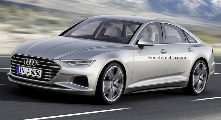  2017 Audi A6 Rendered with Cues from Prologue Concept Looks Classy