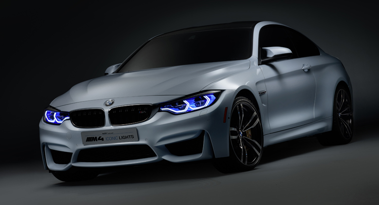  BMW Gives the M4 Coupe a Cool Set of Laser and OLED Lights at CES 2015