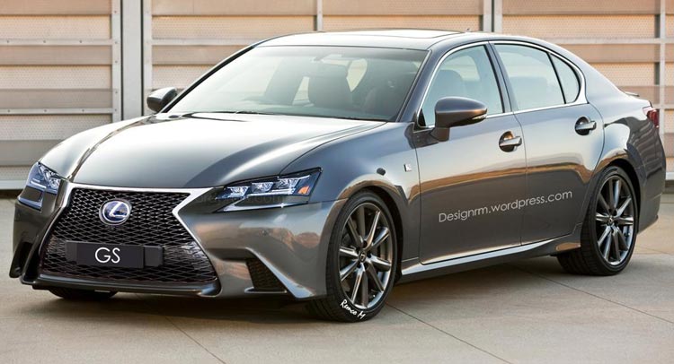  Lexus GS Gets a GS F-Inspired Virtual Facelift