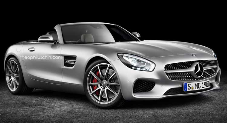  Mercedes AMG GT Roadster Rendered with Retractable Hard Top