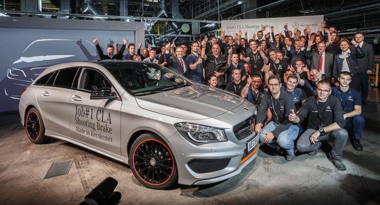  Mercedes’ Hungary Plant Started Production of the CLA Shooting Brake