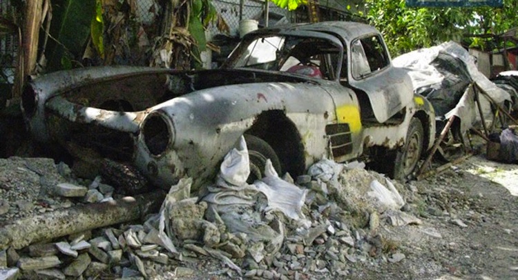  See The Two Classic Mercedes-Benz 300SLs Left To Die In Cuba