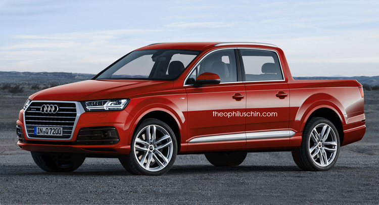  Yeah, Right! Rendered Audi Q7 Pickup is Pure Fun