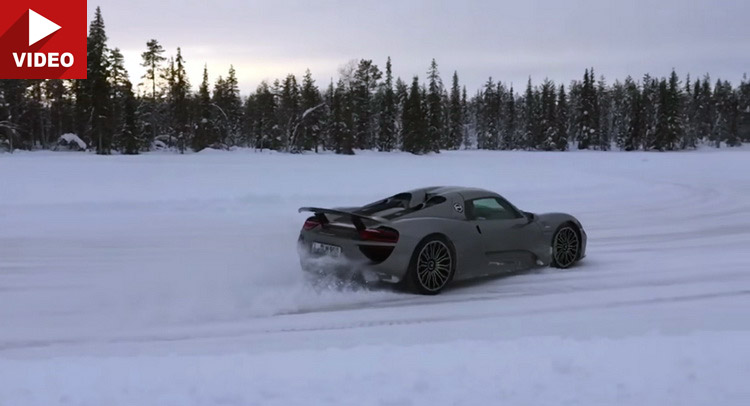  Watch a Porsche 918 Dancing its Troubles Away on a Frozen Lake