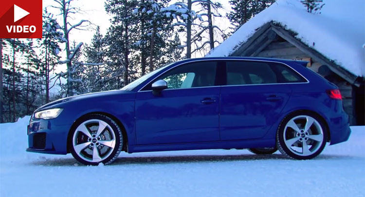  New Audi RS3 Gets its Baptism by Snow in Finland