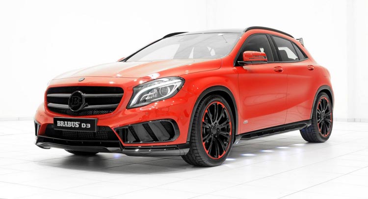  Brabus Makes the Mercedes GLA Cooler with Red Paint and New Accessories