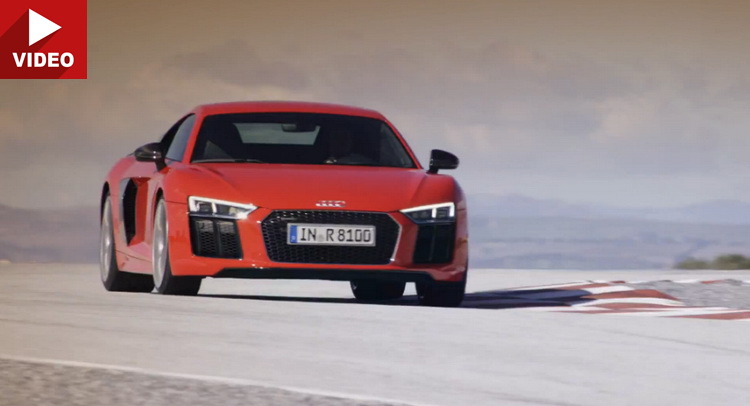  Watch the All-New Audi R8 V10 Plus in Action