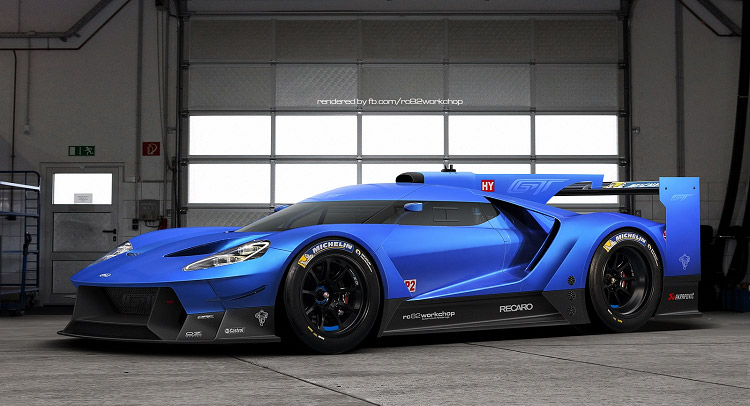  2017 Ford GT Le Mans Racer Rendered