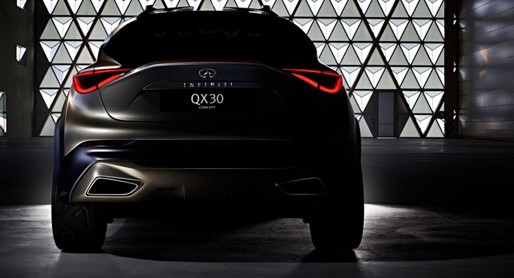  Infiniti Teases QX30 Crossover Concept, Will Debut at the Geneva Auto Show