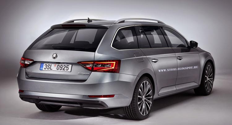  Skoda Superb Combi Rendering May As Well Be The Real Thing