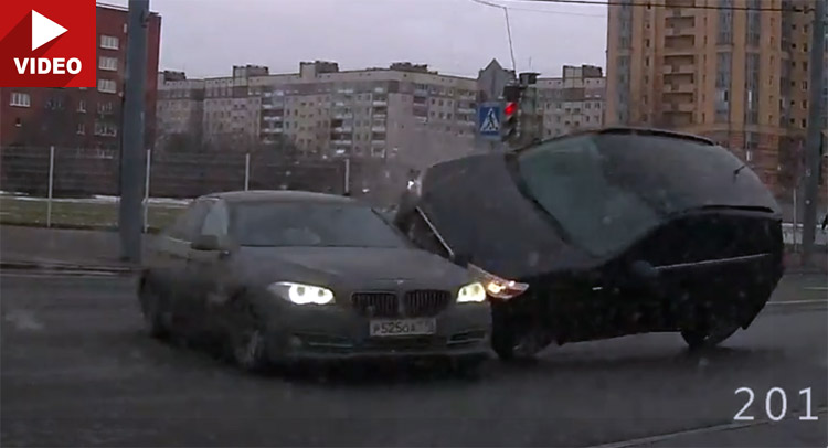  Just Another One Of Those Freaky Dash-Cam Days In Russia