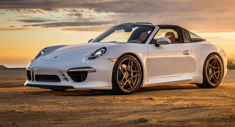 Porsche 911 Targa Poses With Matte Bronze ADV.1 Wheels | Carscoops