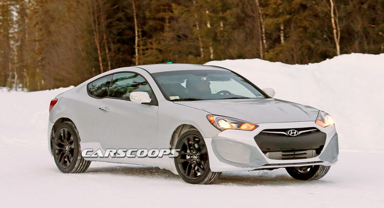  Scoop: Hyundai Brings Out a Test Mule for Next Genesis Coupe