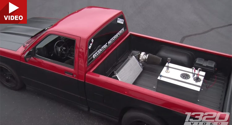  That’s Not Where the Turbo is Supposed to Go – Crazy Truck Has it Bolted to the Bed