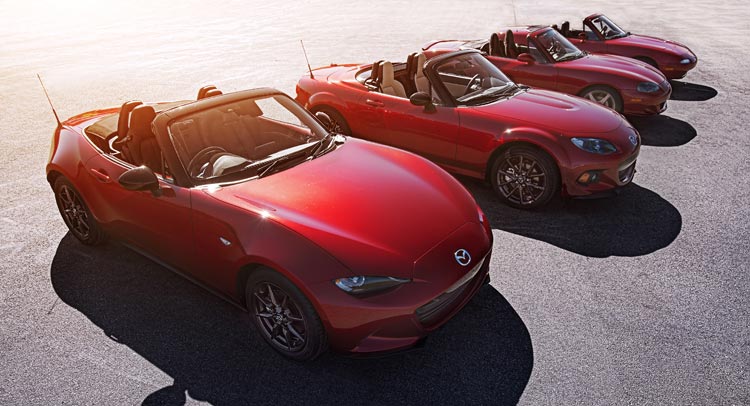  US-Spec 2016 Mazda MX-5 Weighs Just 2 Lbs (0.9 Kg) More Than 1990s Original!