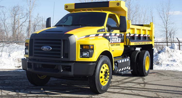  Ford Built a Real Life Tonka Dump Truck Based on the 2016 F-750 [w/Videos]