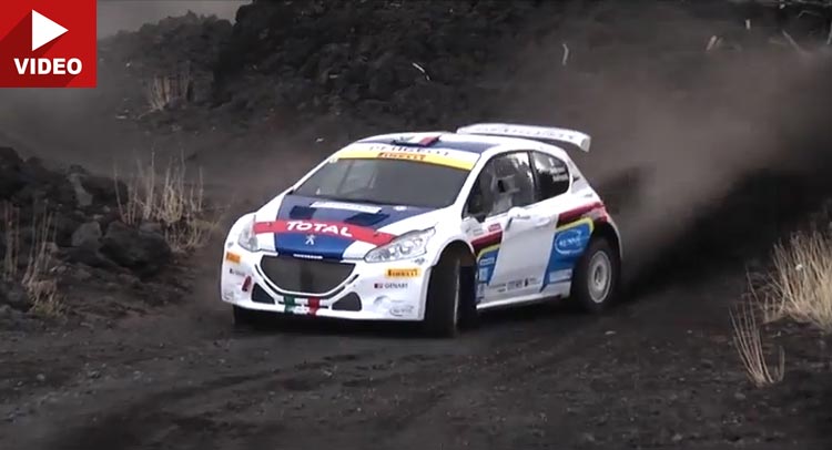  Watch Peugeot 208 T16 Rally Car Climb Mount Etna