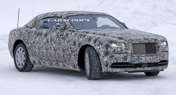  2017 Rolls Royce Wraith Drophead Coupe Spied In The Cold