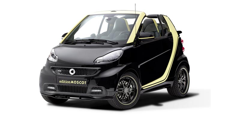  Smart Releases ForTwo Edition Moscot with Brabus Power Based on Old Cabrio