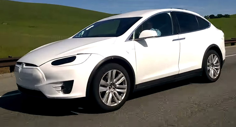  Spied: Tesla Model X Shows its Bulbous Roofline in Public Again [w/Video]