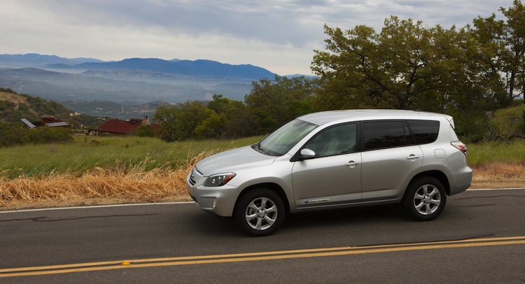 Toyota Recalls All The RAV4 EVs Because Of A Crash Risk