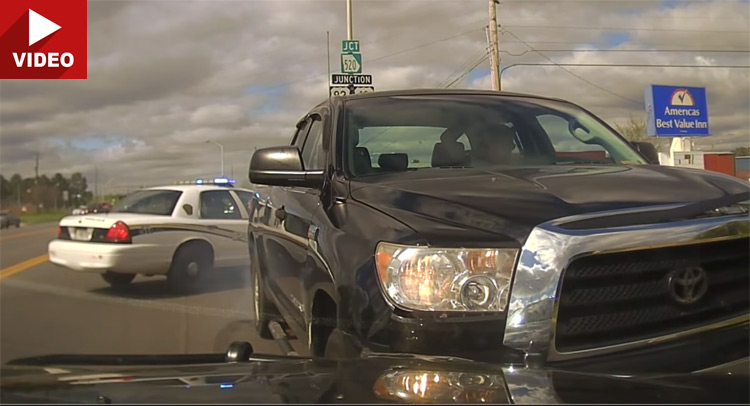  Watch Intense Police Chase Of Suspected Armed Robber In Toyota Tundra