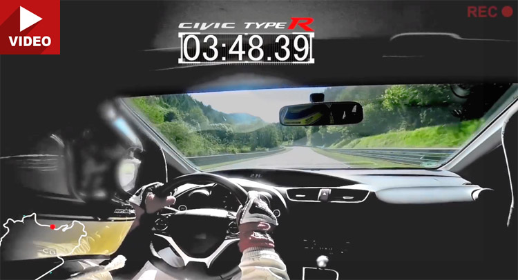  Watch Honda’s New Civic Type R Lap The ‘Ring In 7:50.63