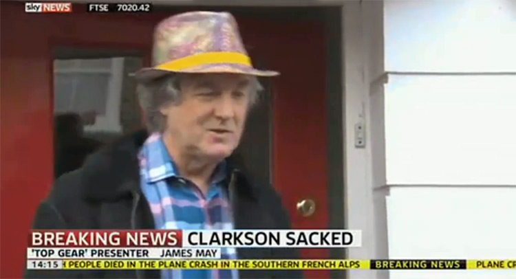  James May Reacts To Jeremy Clarkson Being Fired From BBC [w/Video]