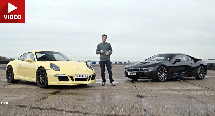  BMW i8 Faces Off Against Porsche 911 GTS
