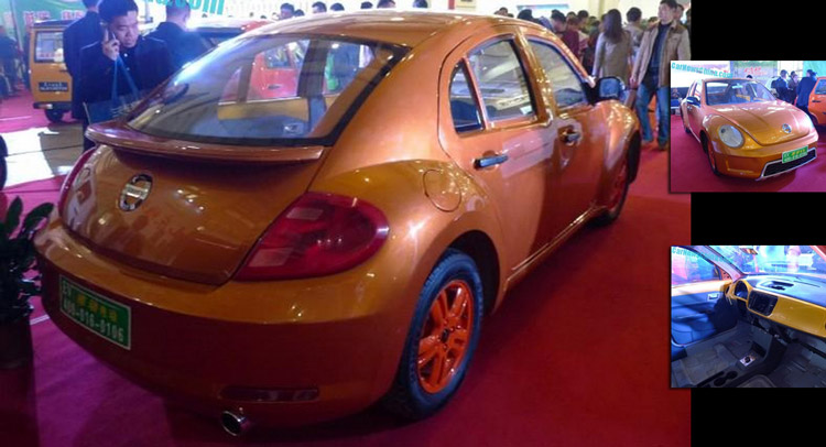  Chinese Brand With Nissan & Volvo-Like Logo Creates Five-Door Beetle-Like EV