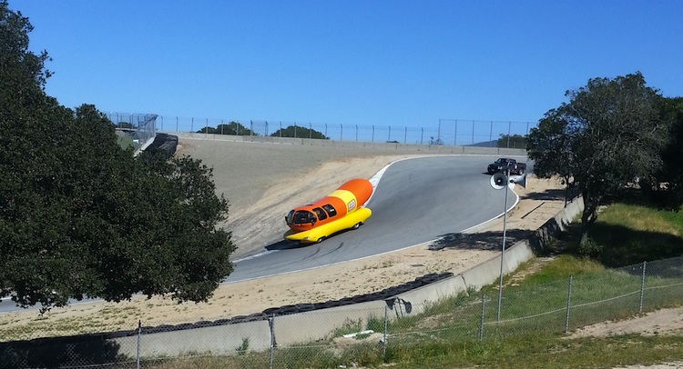  This Is The Oscar Mayer Wienermobile On The Corkscrew At Laguna Seca