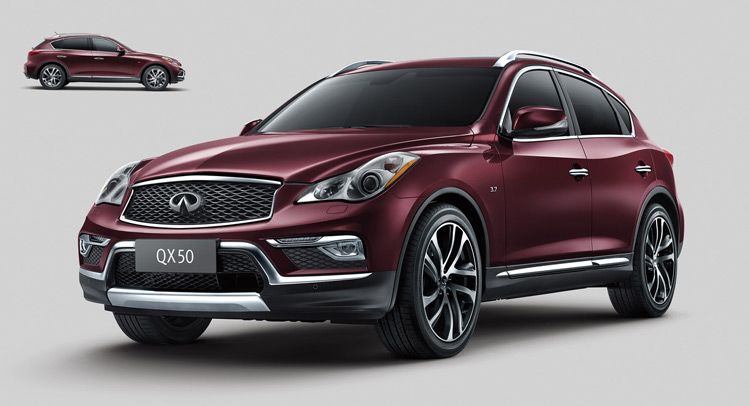  2016 Infiniti QX50 Not Only Facelifted But Also Elongated With Longer Wheelbase