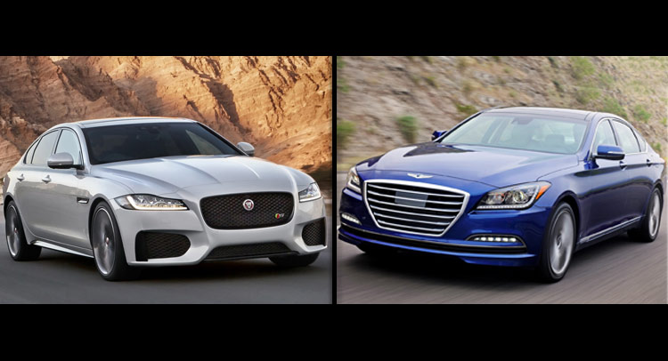  We Visually Compare New Jaguar XF with Hyundai Genesis Sedan