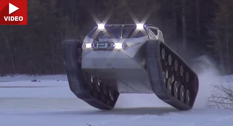  A Drifting Tank on Ice Will Make You Wish Zombies Were Real