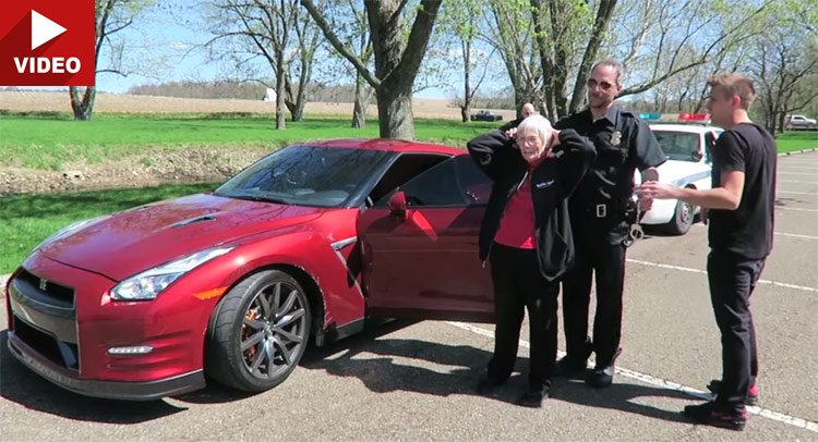  Grandma Gets Arrested In Nissan GT-R Prank