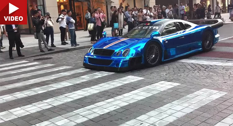  Wildly Loud Mercedes-Benz CLK GTR Wakes Up Tokyo