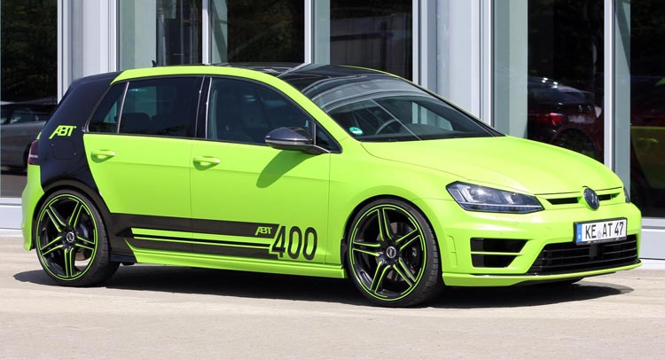  ABT Sportsline Gives VW Golf R 400PS And A Very Green Wrap